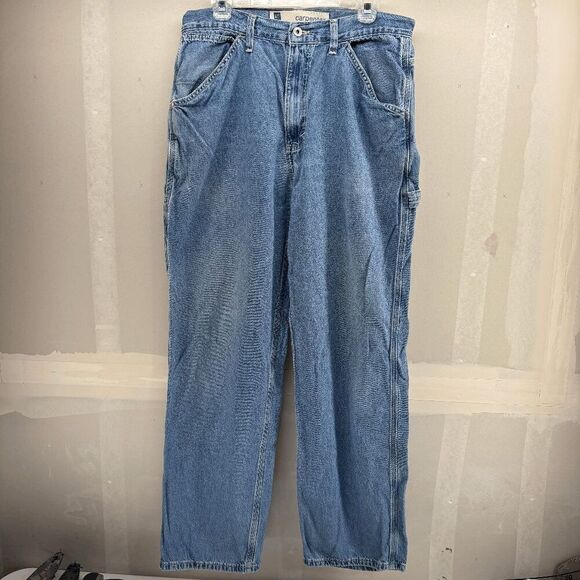 Vintage Gap Jeans Mens 34x32 Blue Industrial Worker Carpenter Baggy Skater Y2K